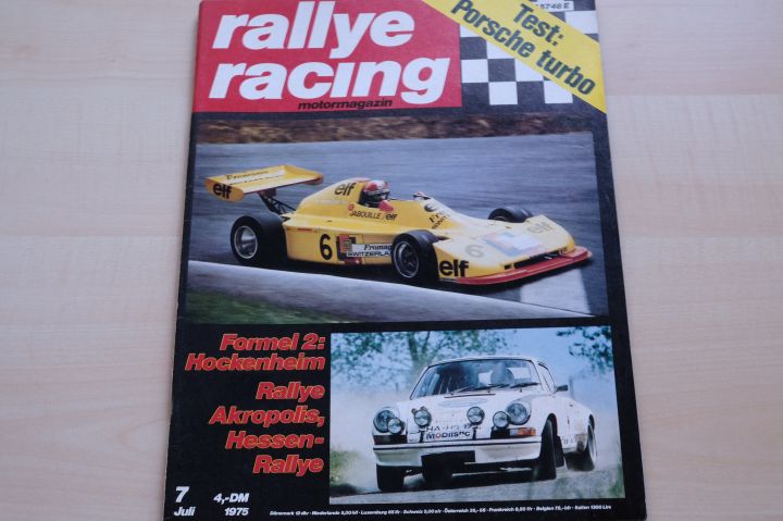 Deckblatt Rallye Racing (07/1975)